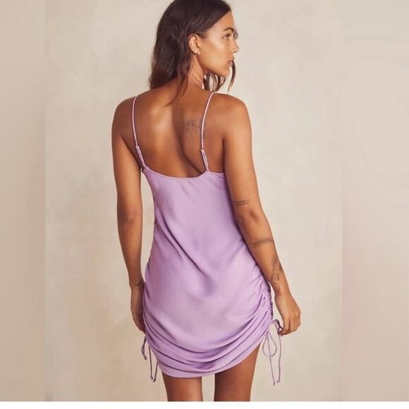 FREE PEOPLE Day To Night Convertible Midi Mini Slip Dress in Lilac Size Small - Picture 3 of 7